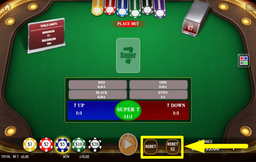 KA Gaming Super 7 APUESTAR DE NUEVO.