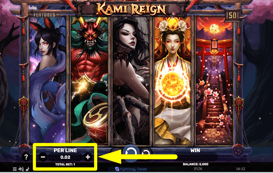 Kami Reign DEN EINSATZ FESTLEGEN.