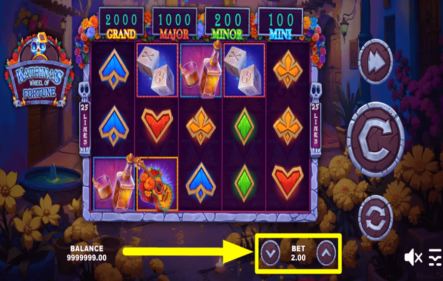 Katrinas Wheel of Fortune DETERMINAR LO QUE APUESTA.