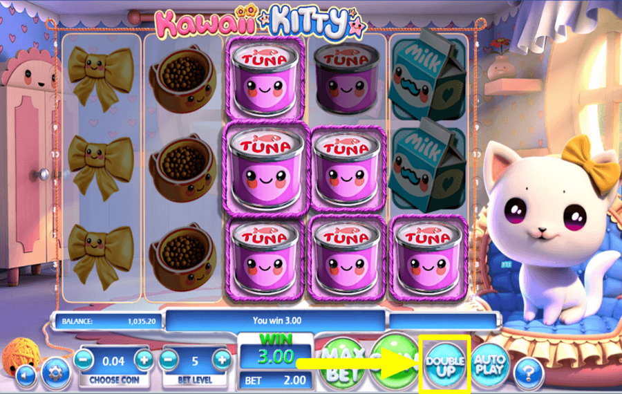 Kawaii Kitty PRENDRE UN RISQUE.