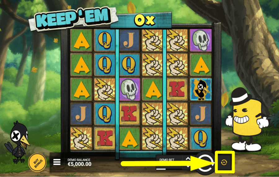 Keep Em CHOOSE AUTOMATIC SPINS.