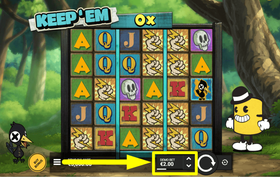 Keep Em CAST YOUR TOTAL BET.