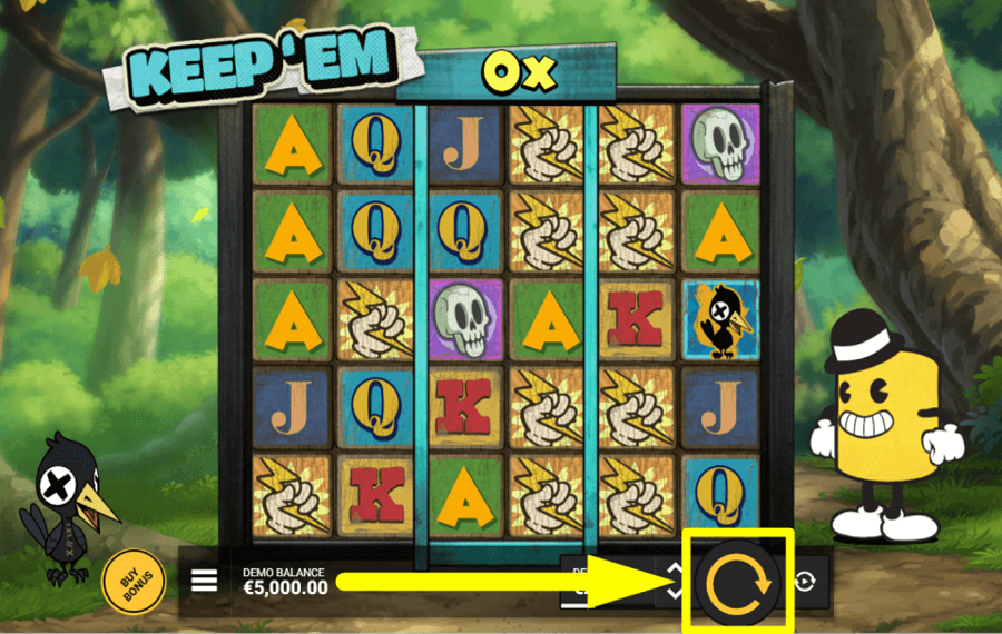 Keep Em CLICK SPIN TO START.