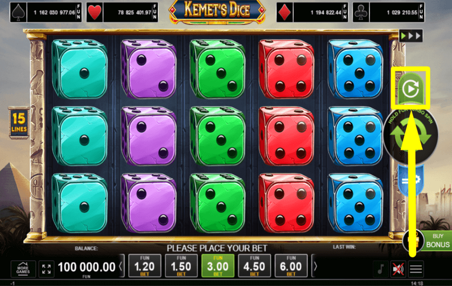 Kemets Dice PROCEDI AUTOMATICAMENTE.