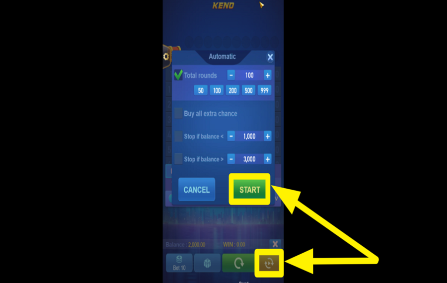 Keno Bonus Number CHOISISSEZ LA LECTURE AUTOMATIQUE.