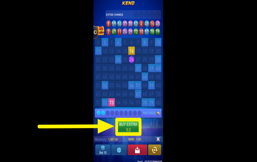 Keno Bonus Number ACHETEZ DES NUMÉROS SUPPLÉMENTAIRES.