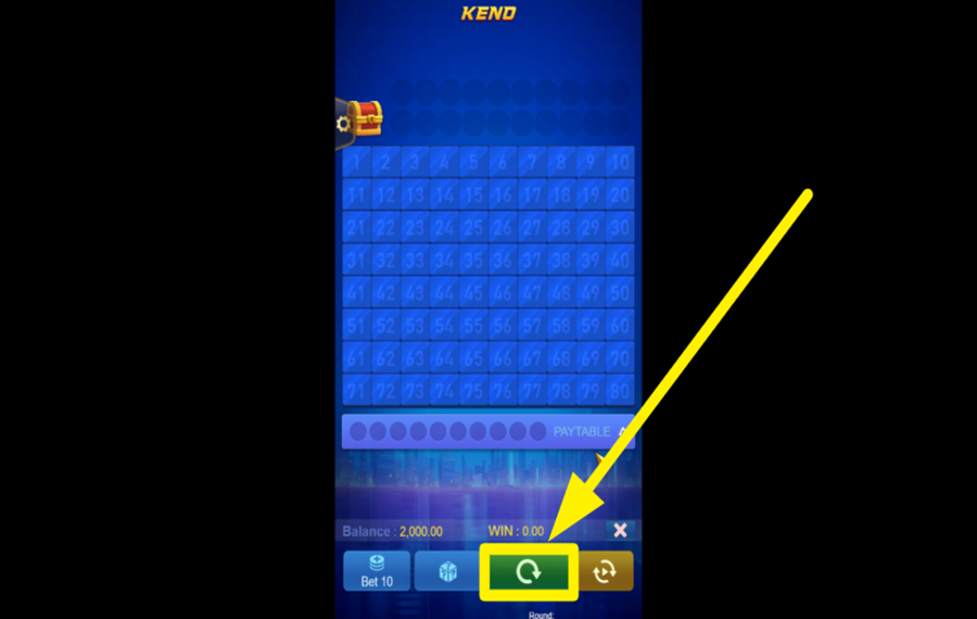 Keno Bonus Number DESSINE LES NUMÉROS.