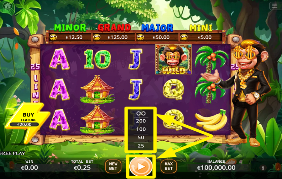 Kick Cash Monkey 2 Buy Feature ИСПОЛЬЗУЙТЕ АВТОМАТИЧЕСКОЕ ВРАЩЕНИЕ.