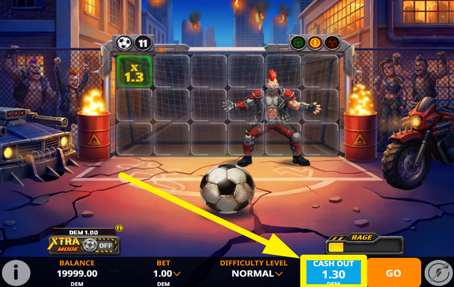 Kick of Fury 賞金を現金化しましょう。