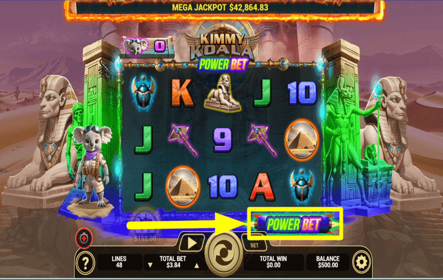 Kimmy Koala APLICAR APUESTA DE PODER.