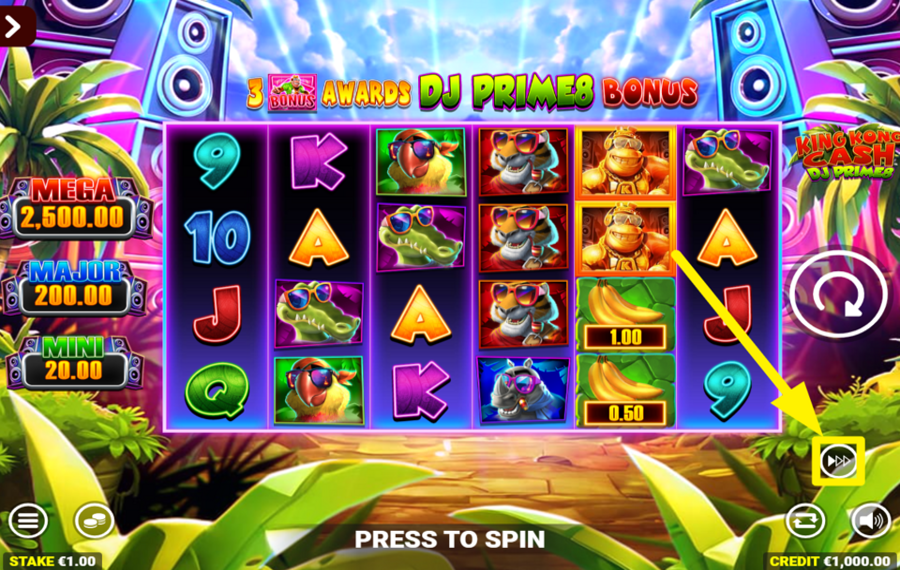 King Kong Cash DJ Prime8 VERBESSERN SIE DAS SPIEL.