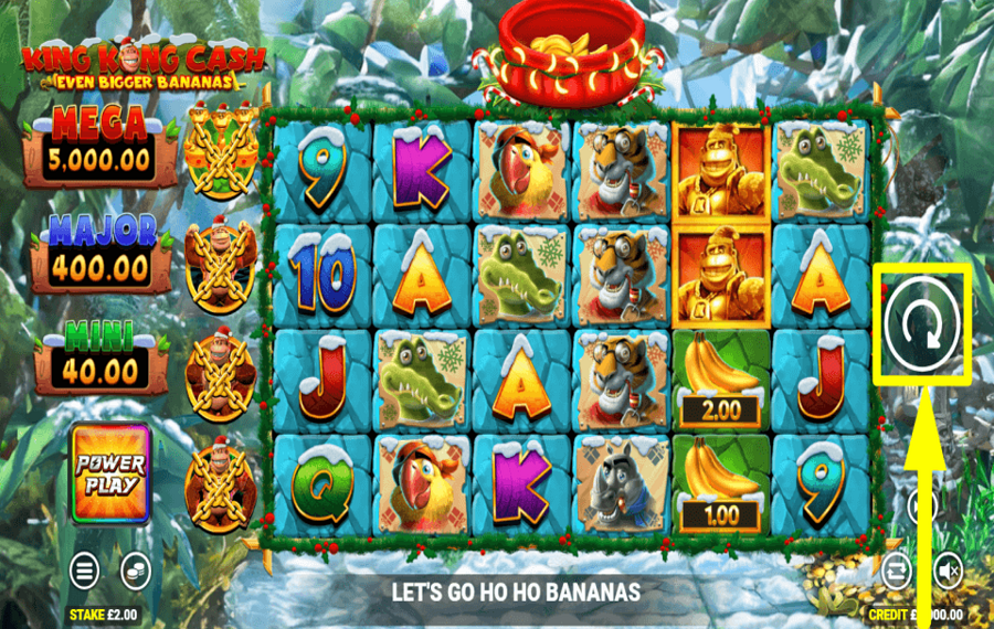 King Kong Cash Even Bigger Bananas Power Play CLICK SPIN TO WIN.