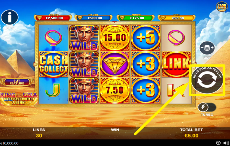 King of Giza Mega Cash Collect and Link PLAY THE GAME.