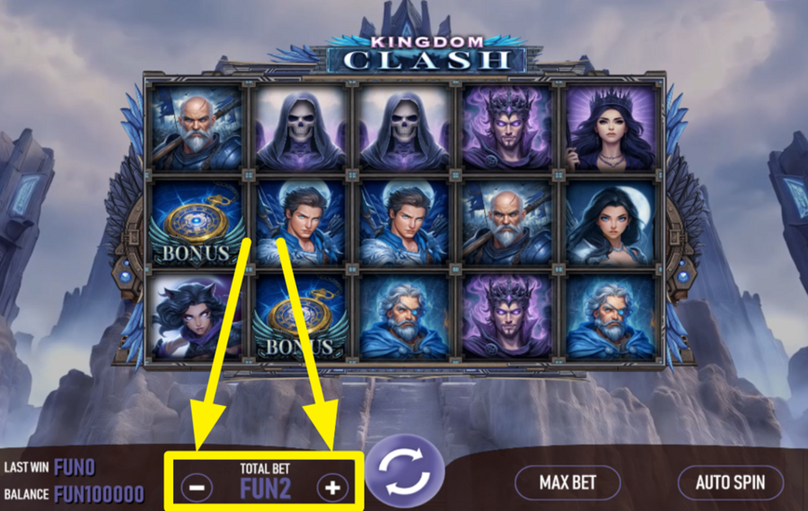 Kingdom Clash ATTRIBUER UNE VALEUR DE PARI.