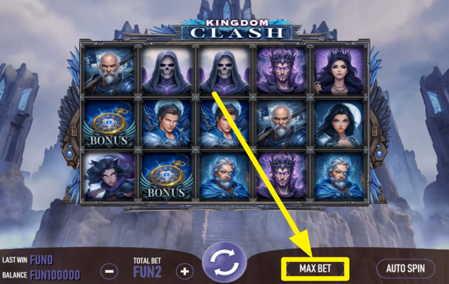 Kingdom Clash MISE MAXIMALE EN JEU.