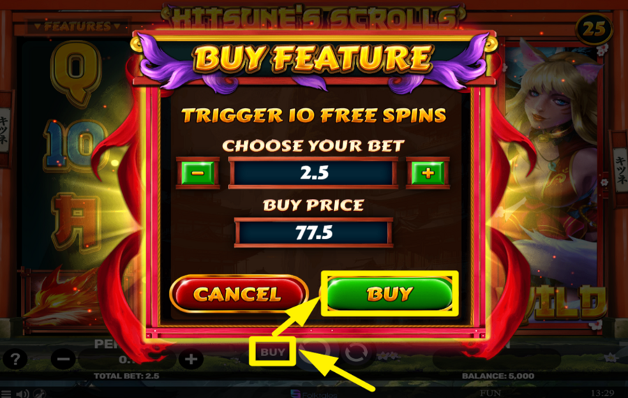 Kitsunes Scrolls Nine Tails KAUFEN SIE KOSTENLOSE SPINS.