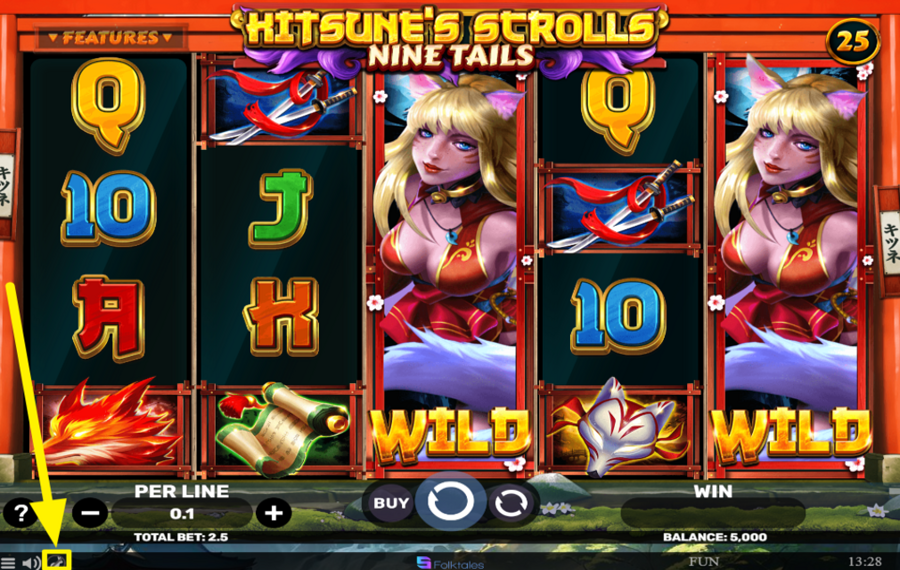 Kitsunes Scrolls Nine Tails ENTFESSELN SIE DIE TURBO-LADUNG.