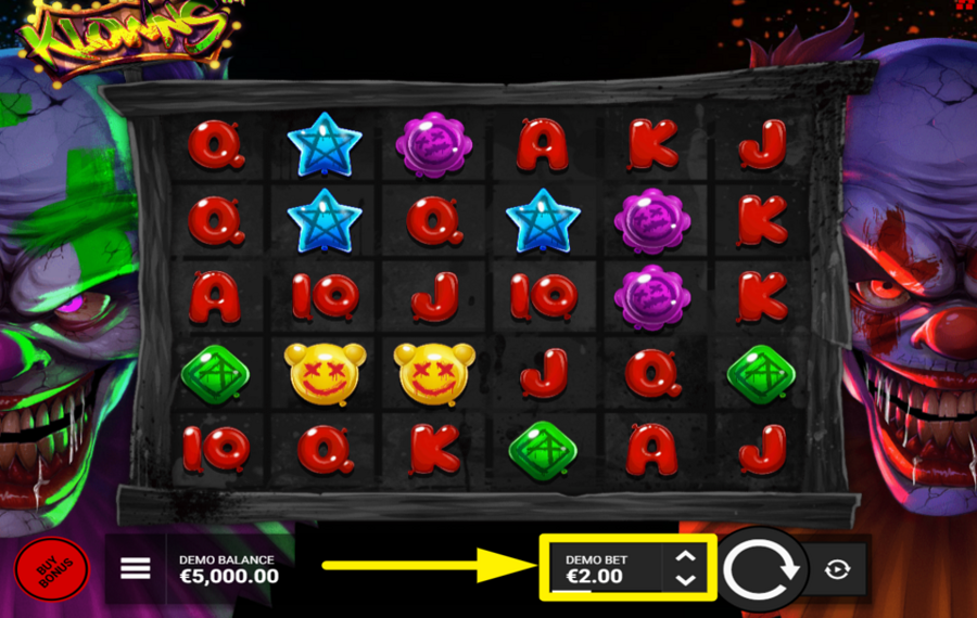 Klowns SELECCIONA EL MONTO DE TU APUESTA.