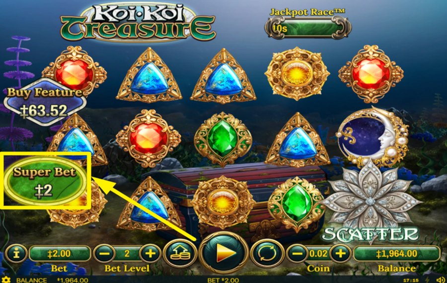 Koi Koi Treasure PLACE THE SUPER BET.