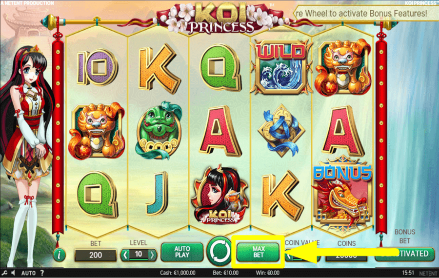 Koi Princess MISEZ LE MONTANT MAXIMUM.