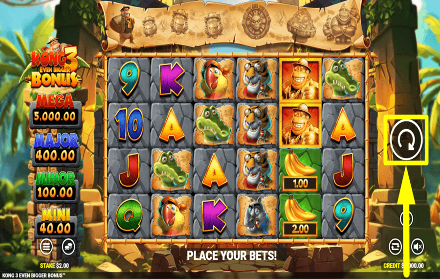 Kong 3 Even Bigger Bonus НАЧНИТЕ ИГРУ.