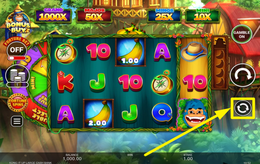 Kong It Up Large ACTIVATE AUTOMATIC SPINNING.