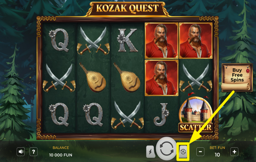 Kozak Quest ЗАПУСК АВТОМАТИЧЕСКИХ ВРАЩЕНИЙ.