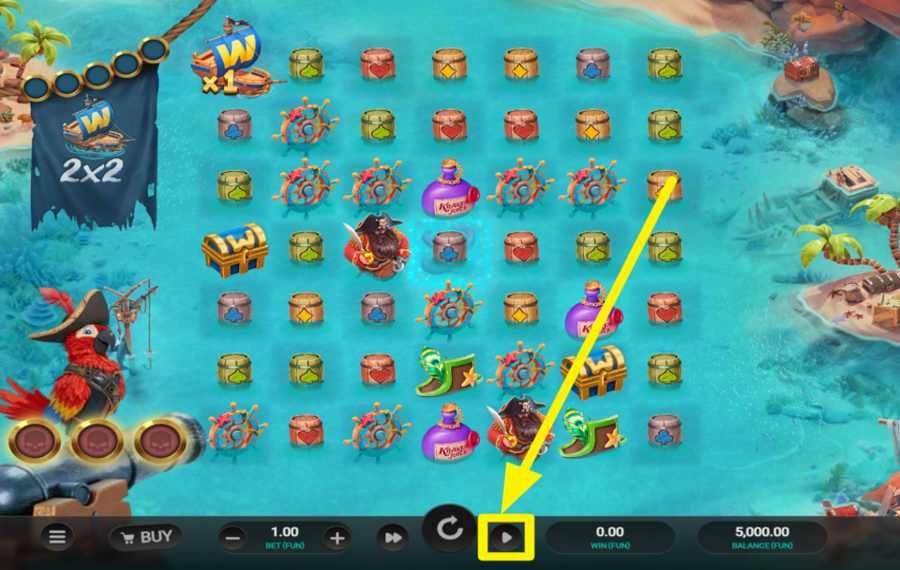 Krakens Cove UTILICE LA FUNCIÓN DE REPRODUCCIÓN AUTOMÁTICA.