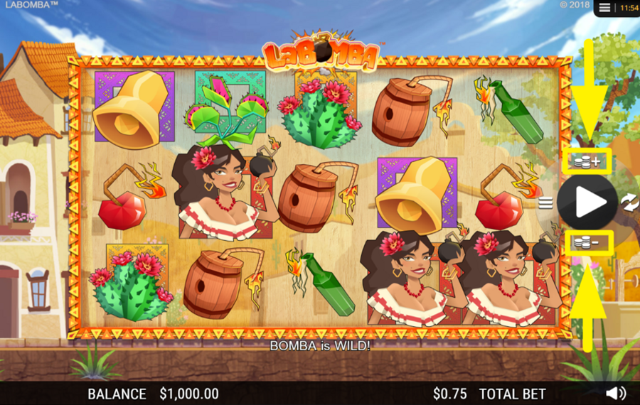 La Bomba WÄHLEN SIE IHREN EINSATZBETRAG.