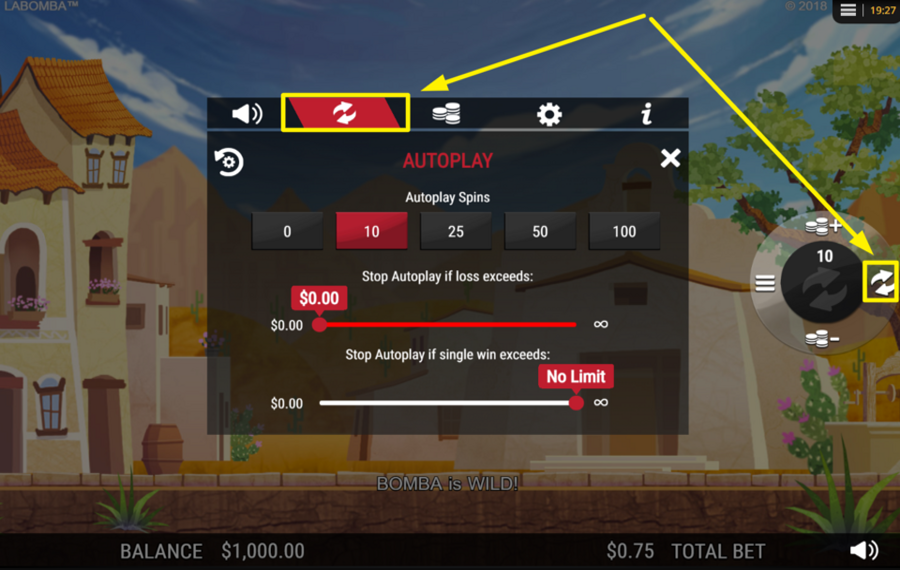 La Bomba AUTOPLAY AKTIVIEREN.