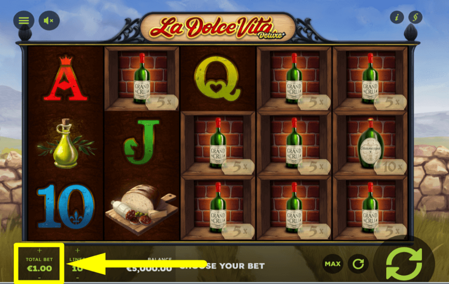 La Dolce Vita Deluxe ATTRIBUER UN MONTANT DE PARI.