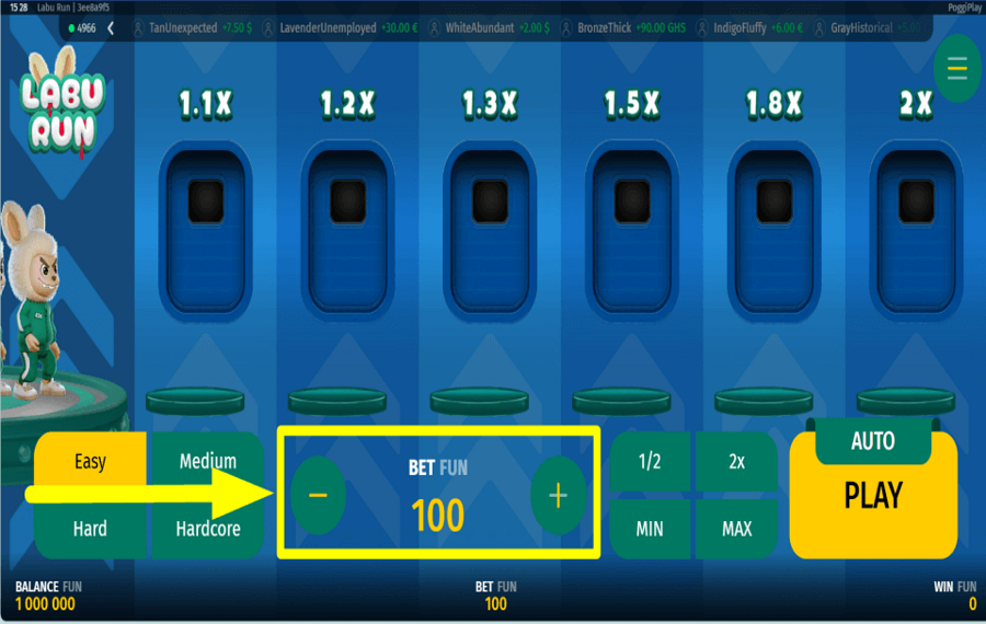 Labu Run GIOCA I TUOI CREDITI.