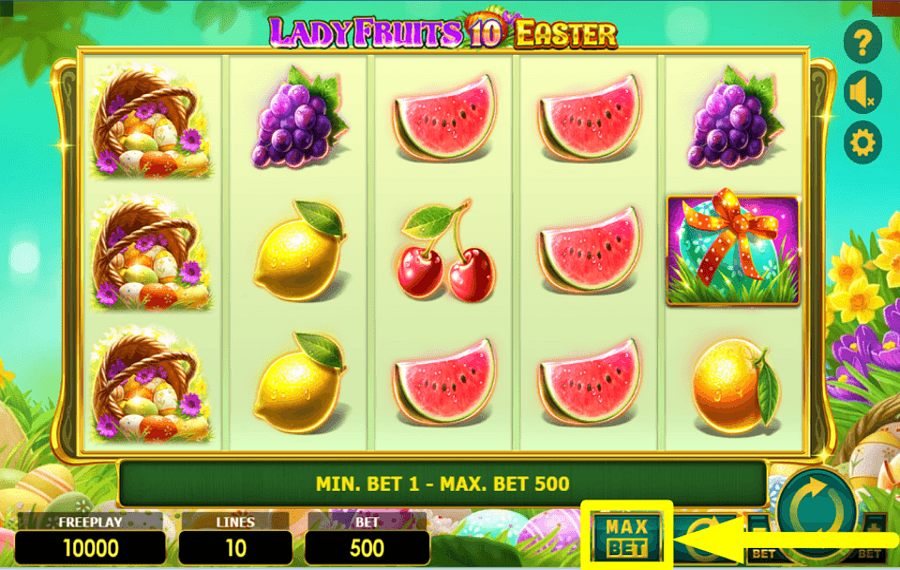 Lady Fruits 10 Easter ENVISAGEZ DES ENJEUX ÉLEVÉS.