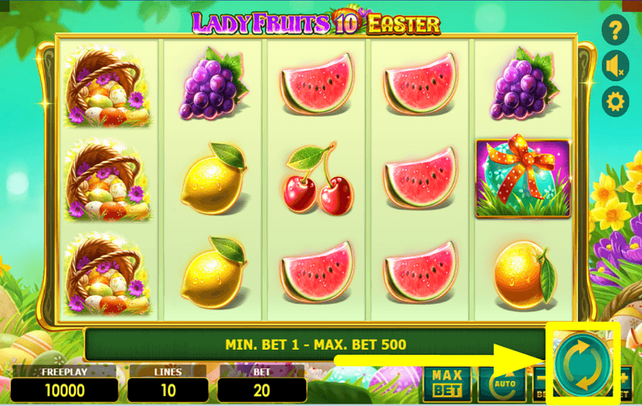 Lady Fruits 10 Easter COMMENCEZ À JOUER.