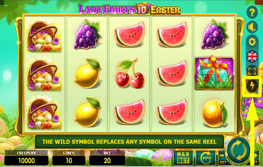 Lady Fruits 10 Easter CONTRÔLEZ VOTRE RYTHME.