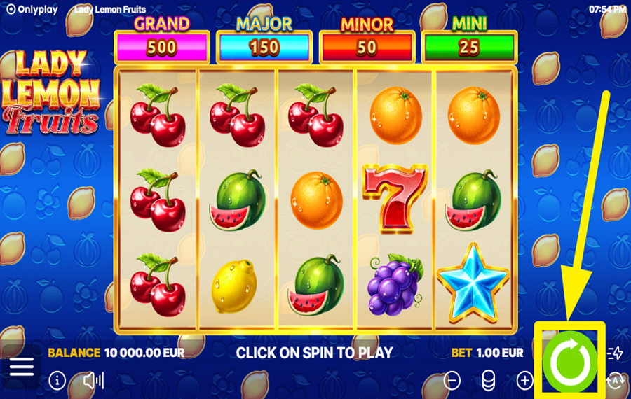 Lady Lemon Fruits SPIN TO WIN!