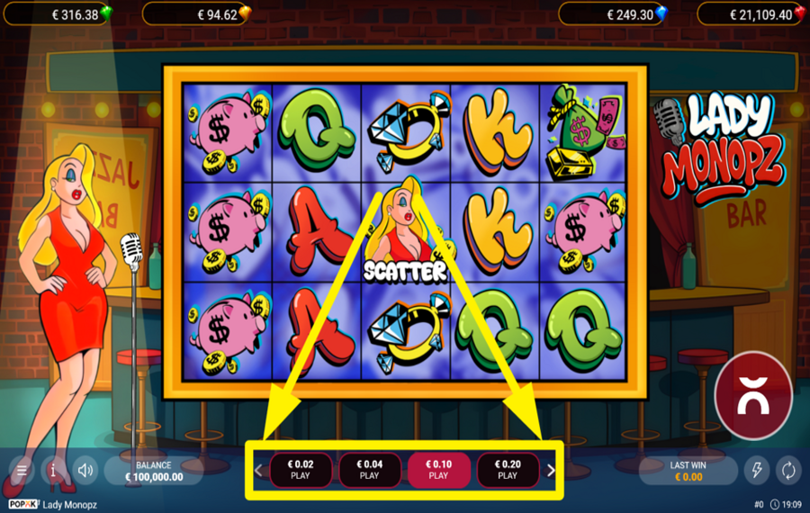 Lady Monopz ESPECIFIQUE SU APUESTA TOTAL.