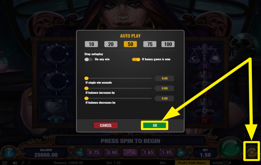 Lady of Fortune Remastered INICIAR GIROS AUTOMÁTICOS.