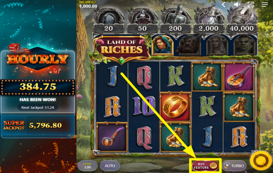 Land Of Riches OBTENEZ UN BONUS!