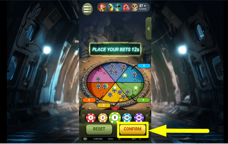 Landing Chicken APPROVE YOUR WAGER.