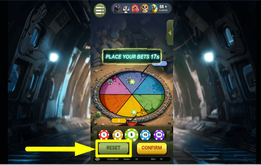 Landing Chicken DECIDE THE STAKE.