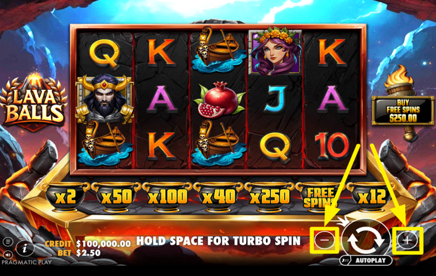 Lava Balls CHOOSE YOUR BET.