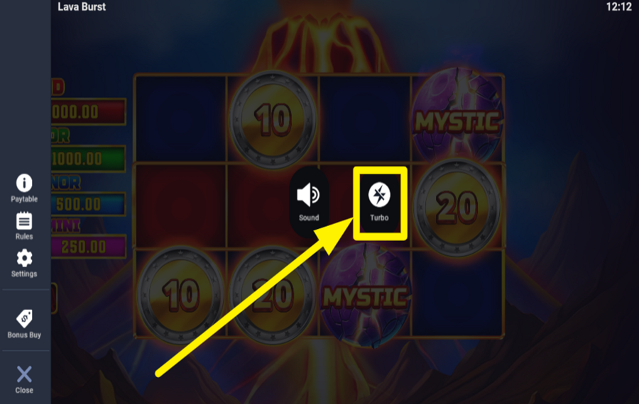 Lava Burst ACCÉLÉREZ L'ACTION.