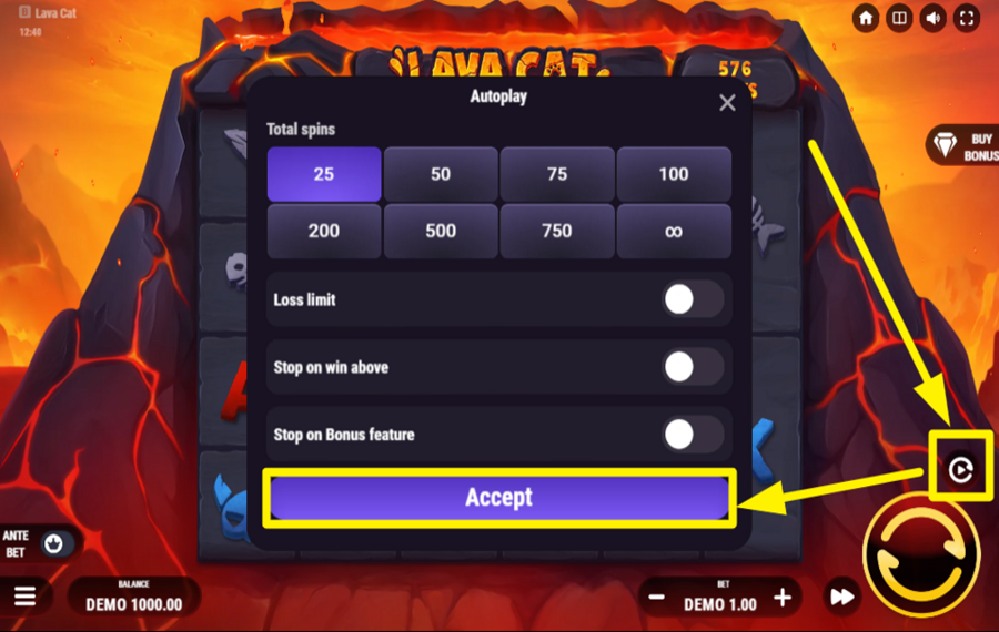 Lava Cat UTILIZE AUTOPLAY.