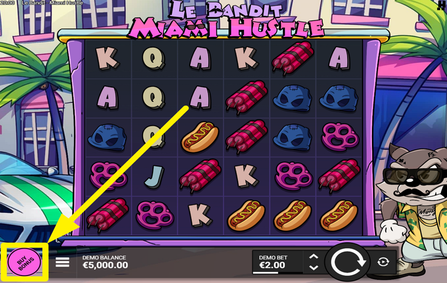 Le Bandit Miami Hustle PROFITEZ D'UN BONUS !