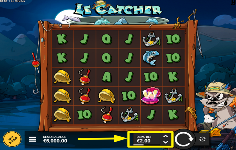 Le Catcher DETERMINE YOUR STAKE.