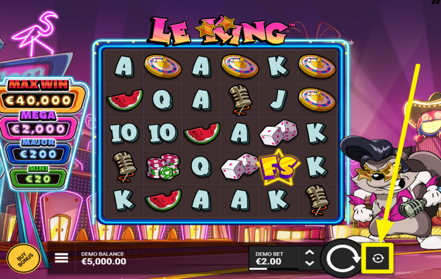 Le King AUTOMATE THE SPINS.