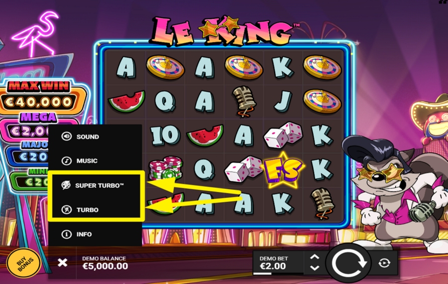 Le King ACCELERATE THE SPINS.