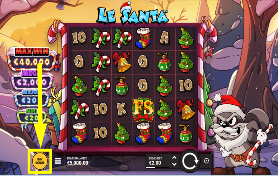 Le Santa SEIZE THE BONUS.