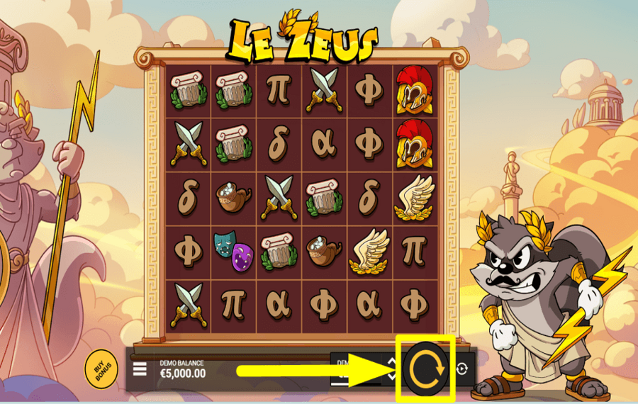 Le Zeus EMPIEZA A JUGAR.